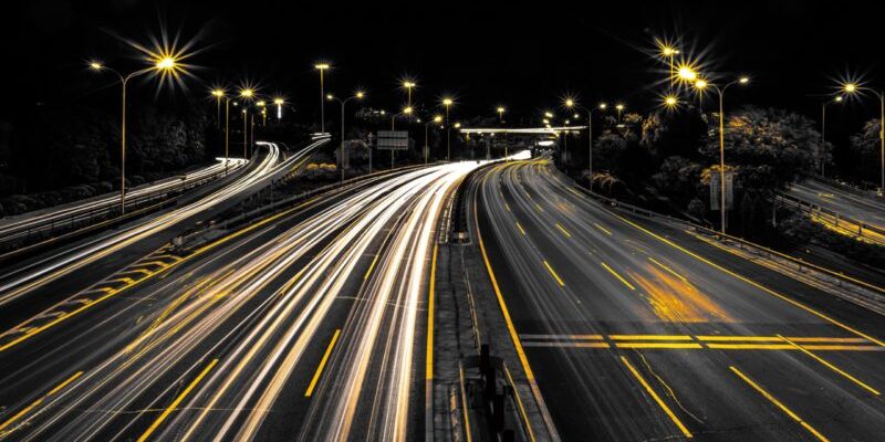 highway at night
